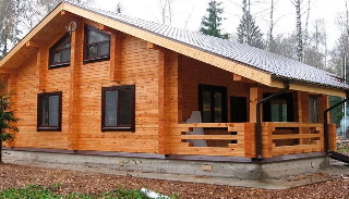 Проекты домов из бруса с террасой в Кулебаках - Закажите от 316590 рублей